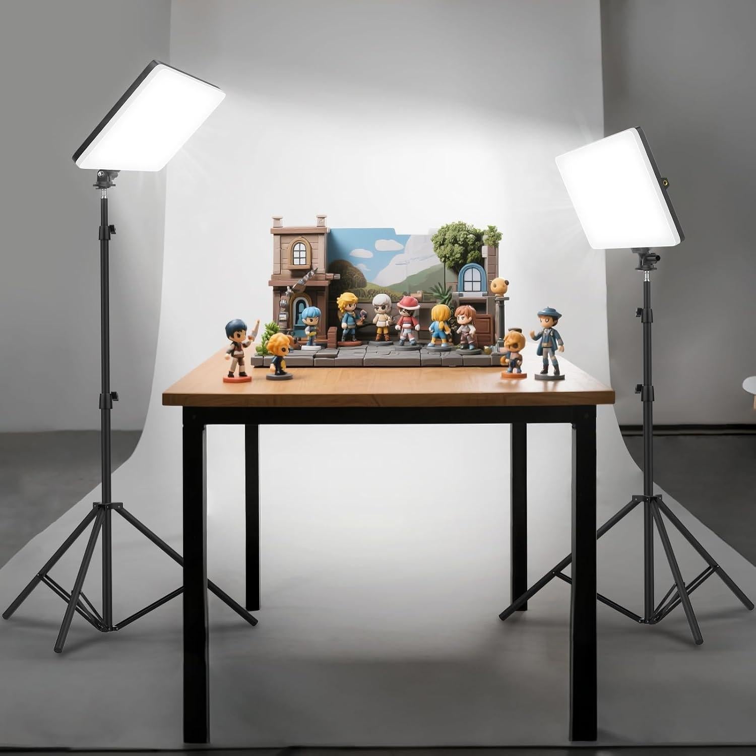 Kit de Luz de Video LED Kmasic 2 Paneles 2500K-8500K 4000mAh