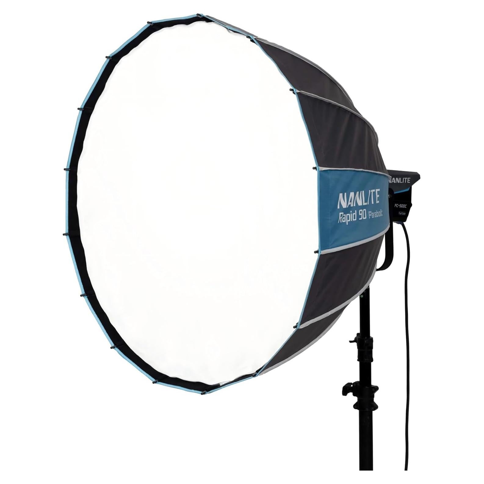 Softbox Parabólico Nanlite Rapid 90 con Rejilla Bowens 88.9cm