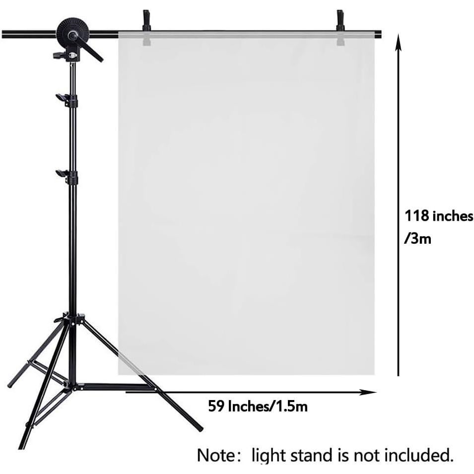 Photography Diffuser Fabric 118 x 59 Inches/ 3 x 1.5M Nylon Light Modifier Cloth for Lighting Softbox, Light Box Tents, Panel