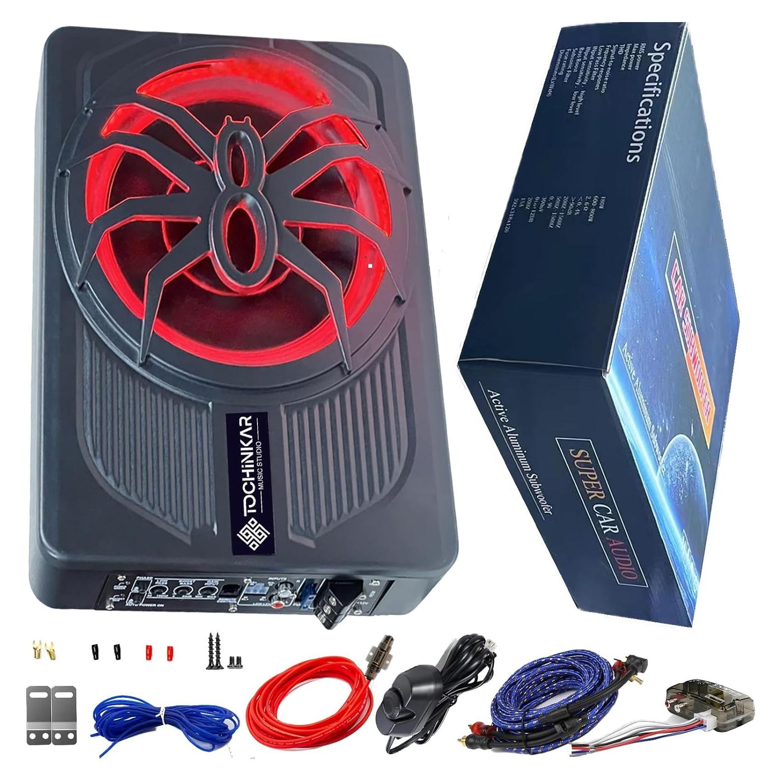 Subwoofer Potenciado Tochinkar 10" 800W con Amplificador y LED