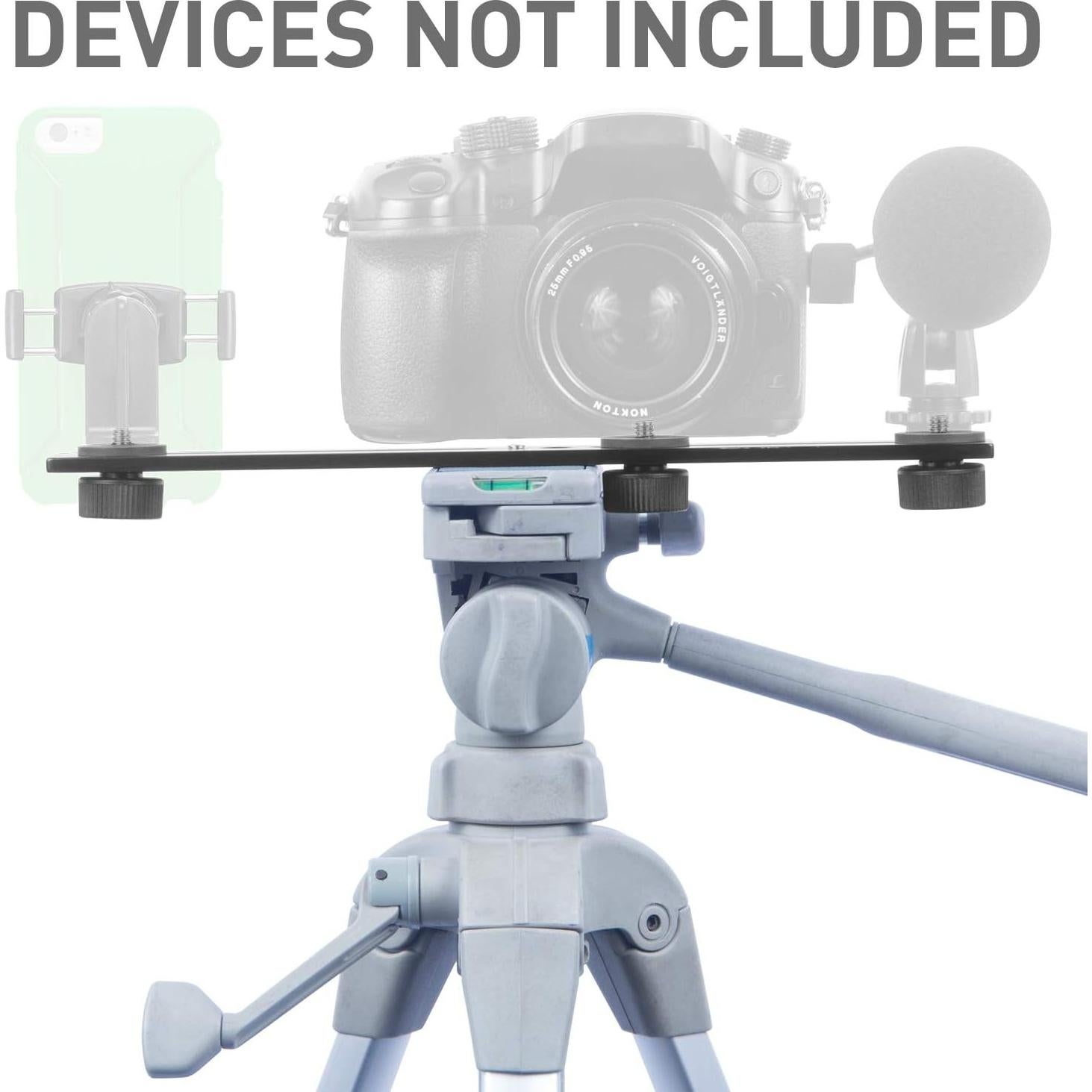 Barra deslizante para cámara iBOLT 26.67 cm con 3 tornillos