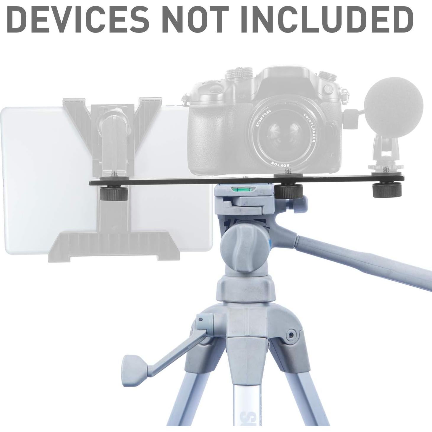 Barra deslizante para cámara iBOLT 26.67 cm con 3 tornillos