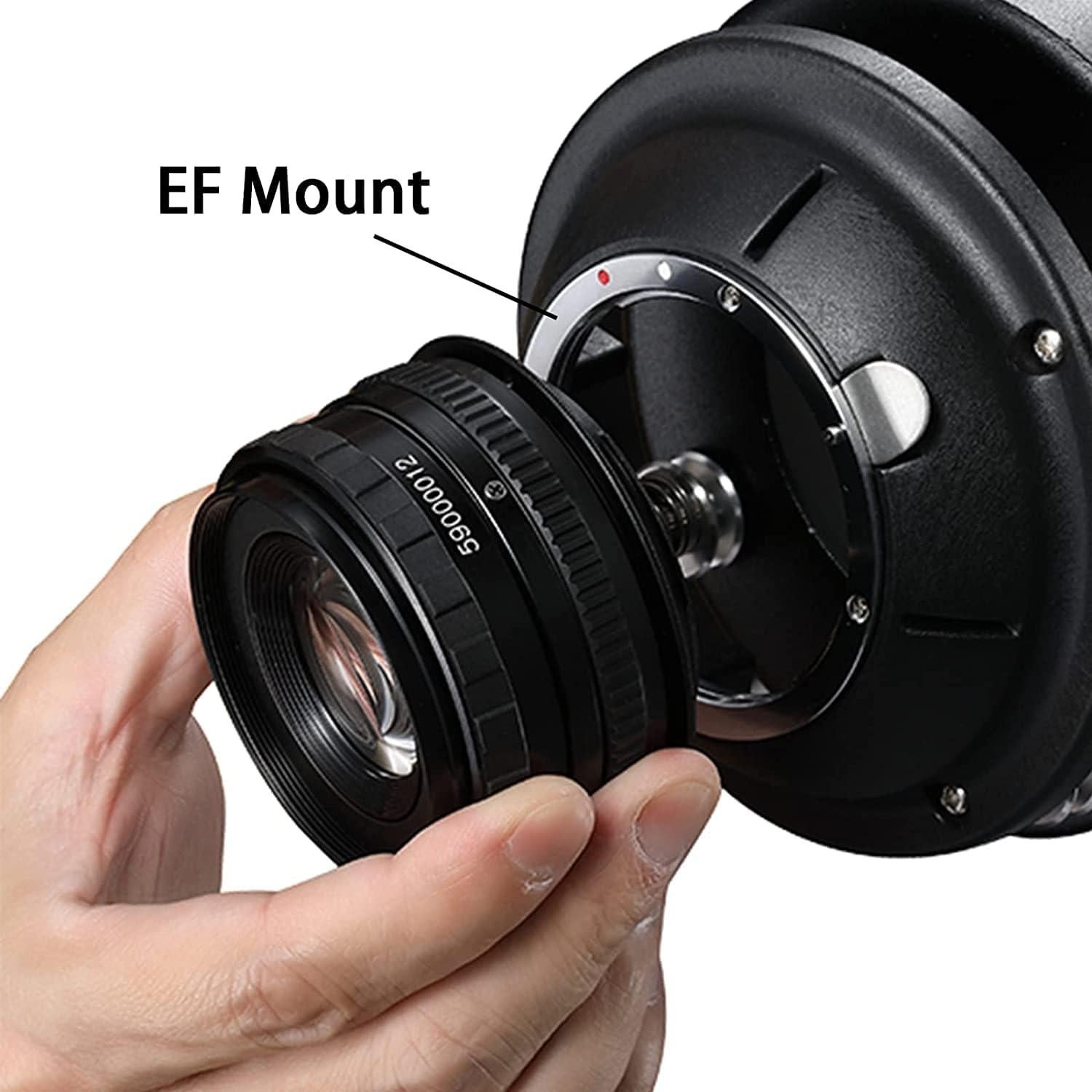 Snoot Óptico SOONPHO 50mm con Kit de 12 Gobos y Filtros