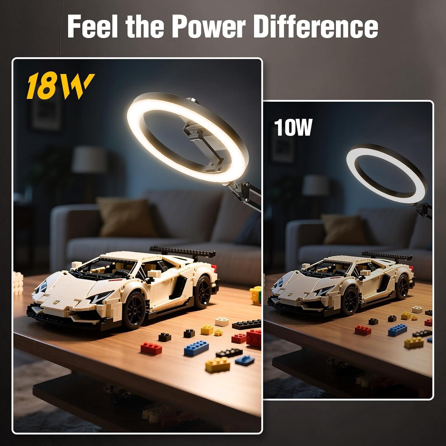 Luz de Anillo Evershop 18W con Trípode y Soporte para iPhone