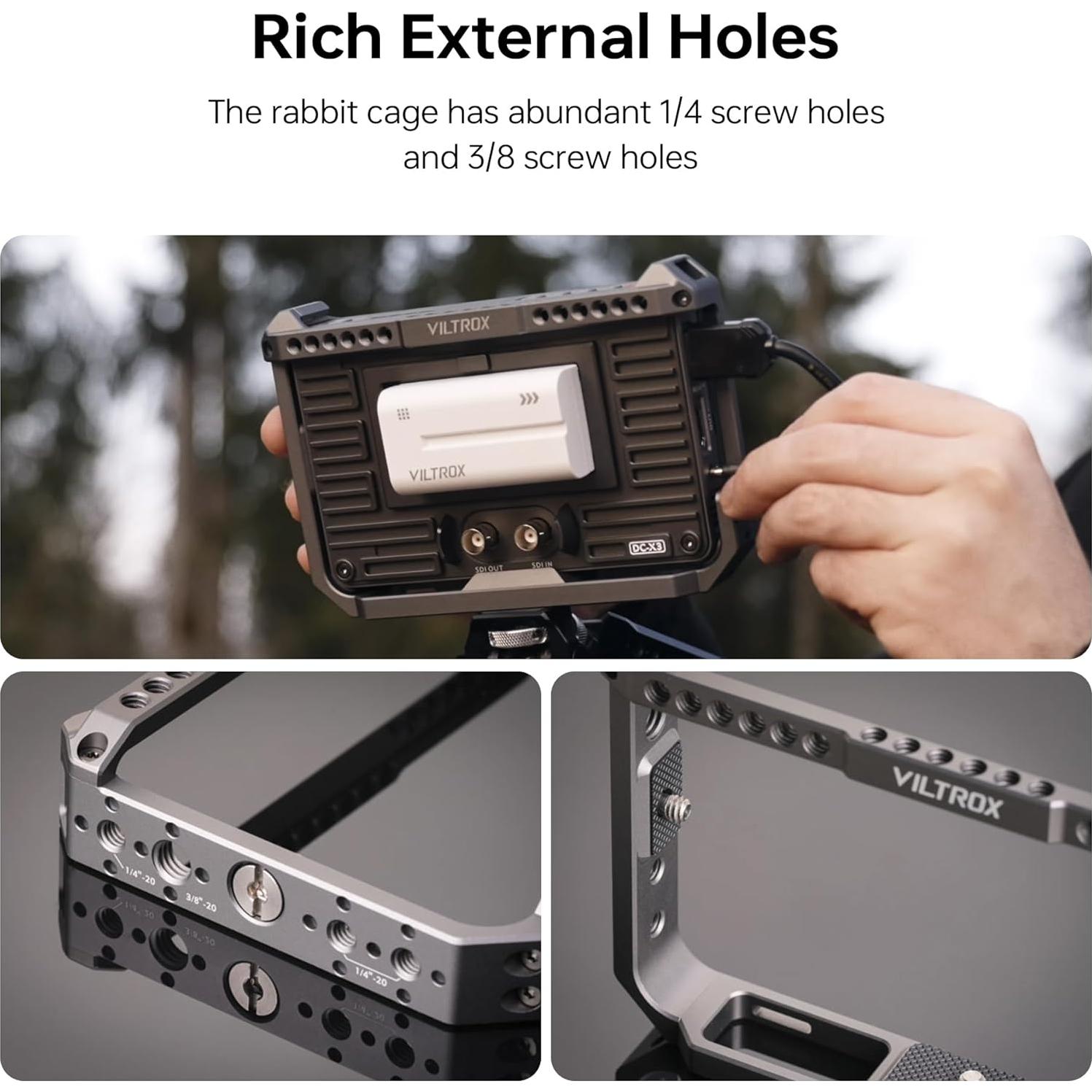 Jaula de Monitor VILTROX DC-X2/DC-X3 Metálica 139g