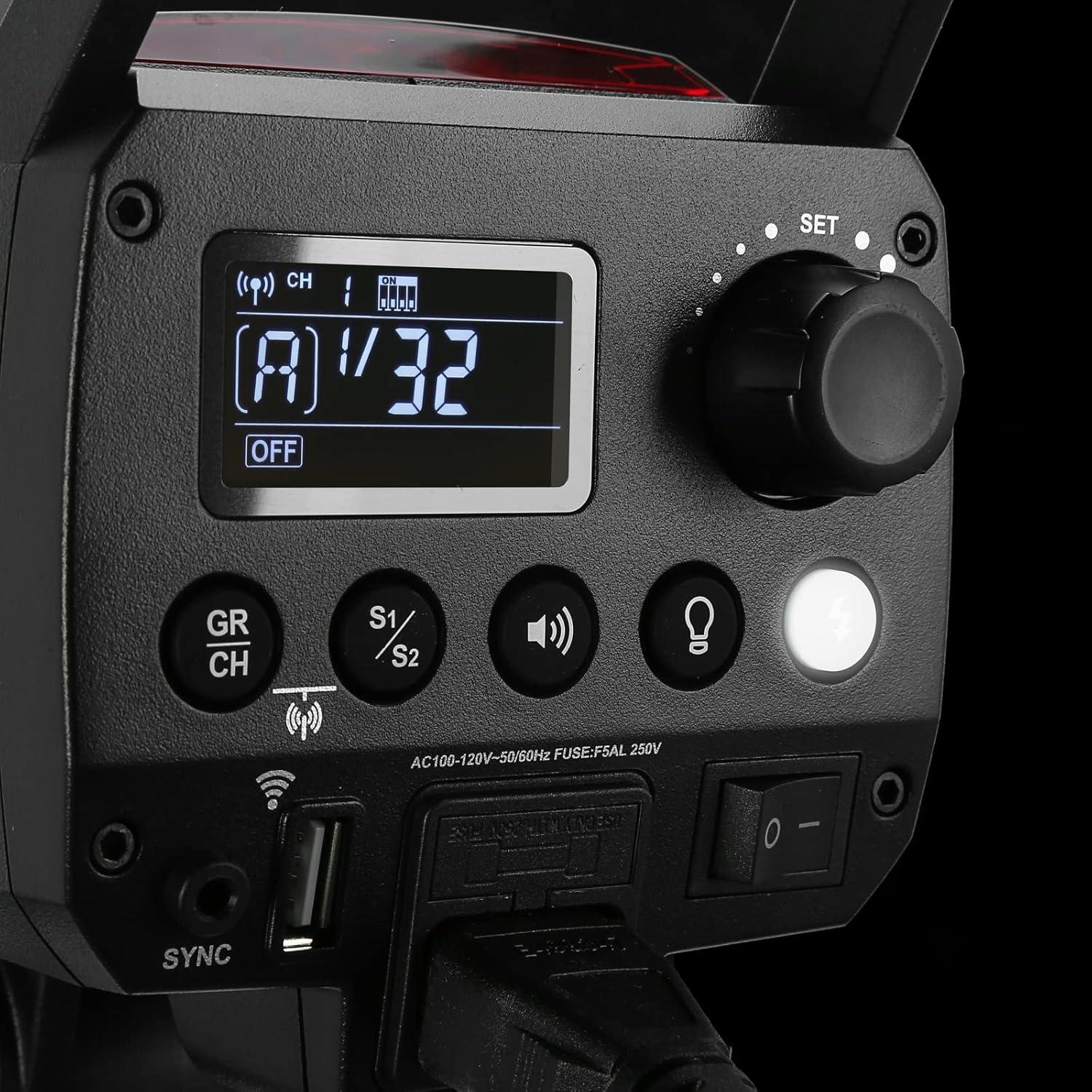 Flash Estudio Godox MS300V 300Ws GN58 5800K Inalámbrico
