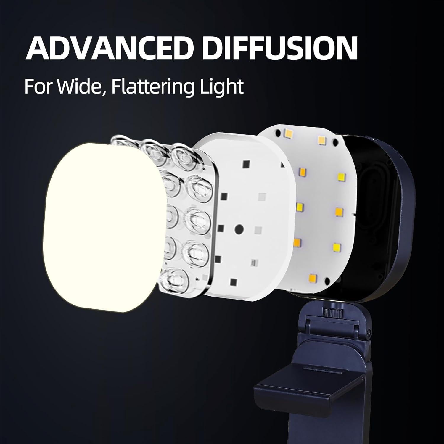 Luz Clave LED Ajustable Abel Creative para Streaming