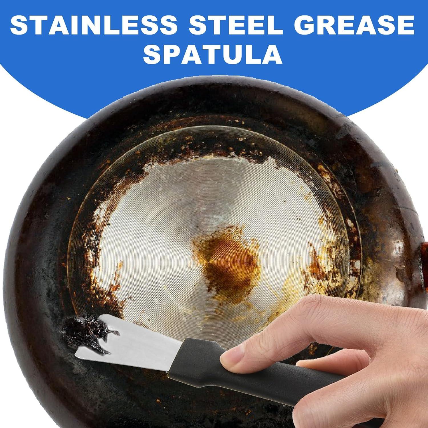 Juego de 2 Raspadores de Acero Inoxidable Amaxiu 14.5x3.2cm