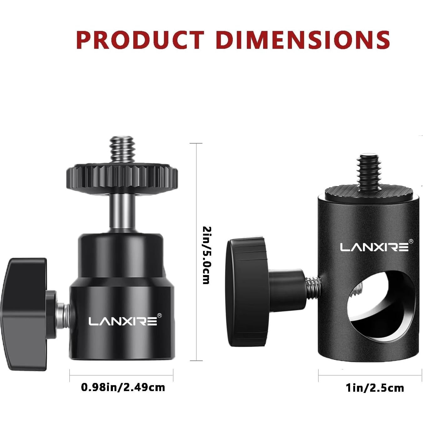 Adaptador de Montaje Lanxire L0086 para Luz y Monitor 2kg