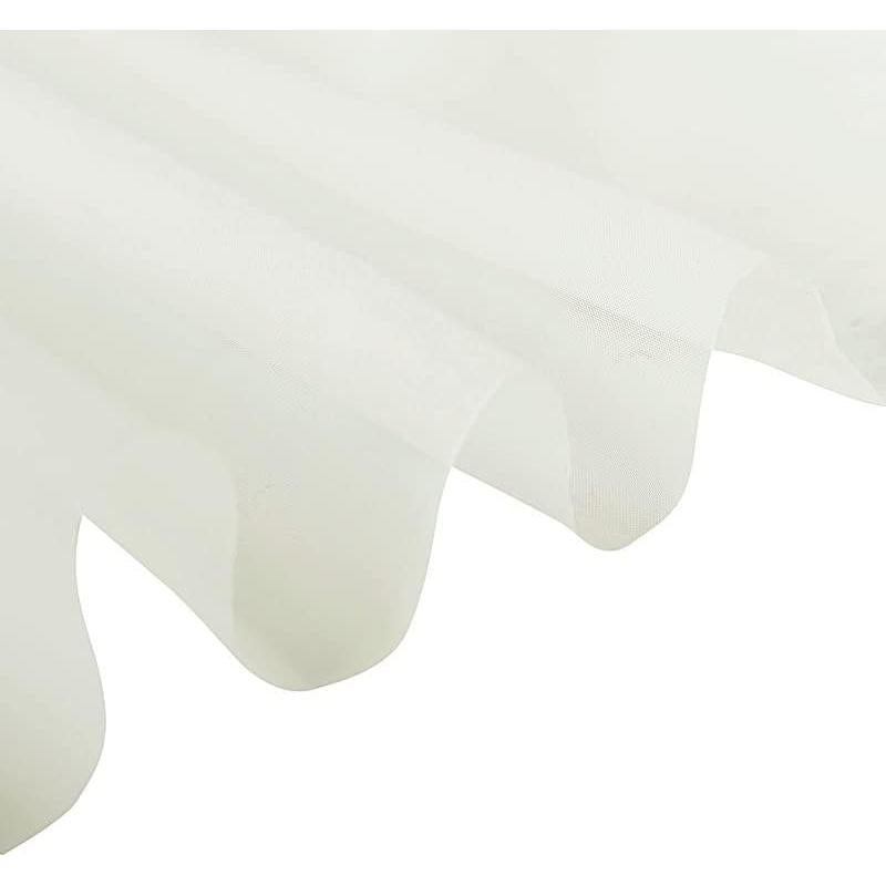 Panel de Cortina Sheer Chiffon Premium Marfil 1.52x9.75m