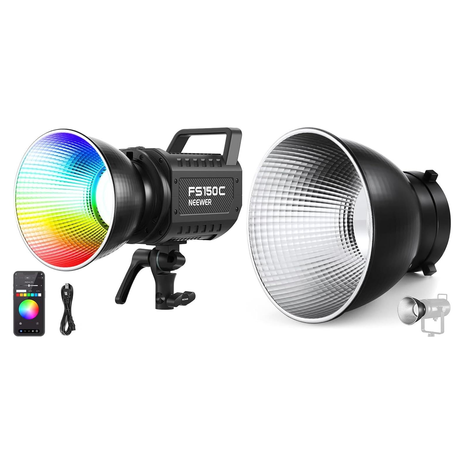 Luz de Video LED RGB NEEWER FS150C 130W 2500-7500K CRI97