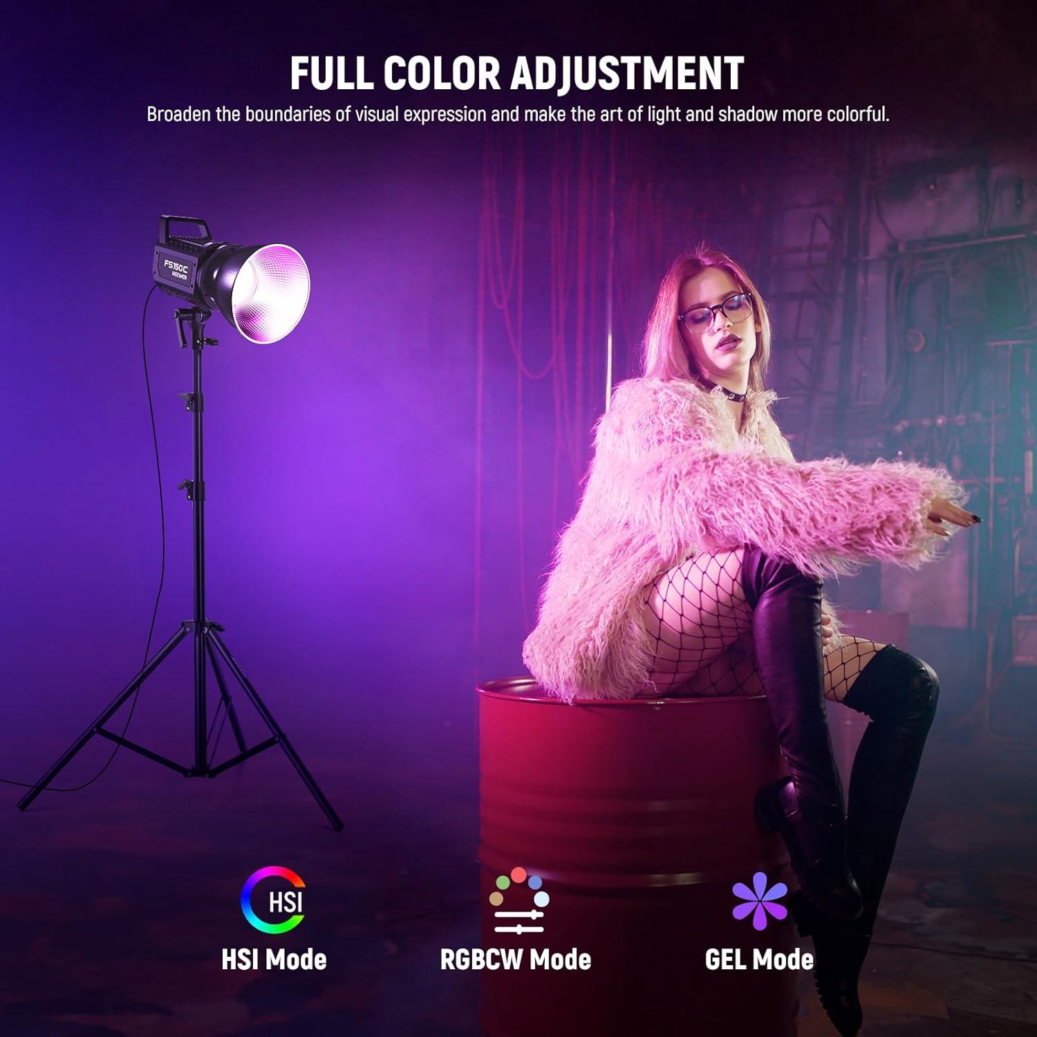 Luz de Video LED RGB NEEWER FS150C 130W 2500-7500K CRI97