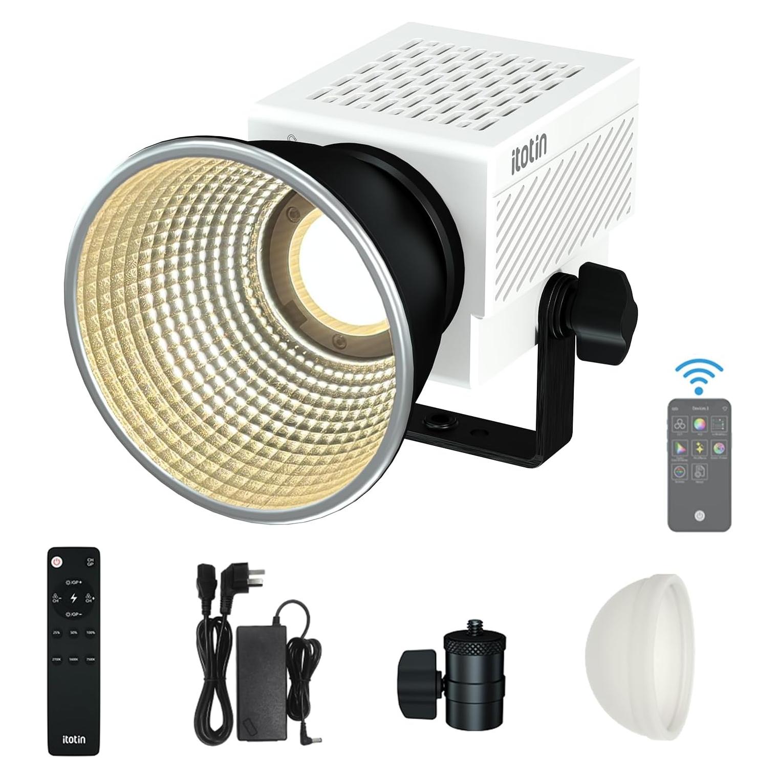Luz de Video LED ITOTIN C60 60W Bi-Color Portátil Control Remoto