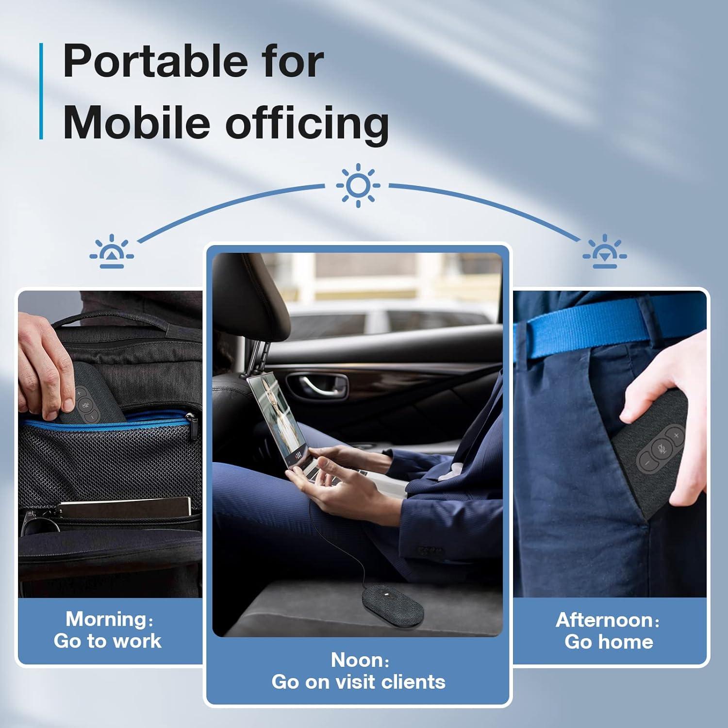 Altavoz USB RayBit POD6 para Conferencias 360° Reducción Ruido