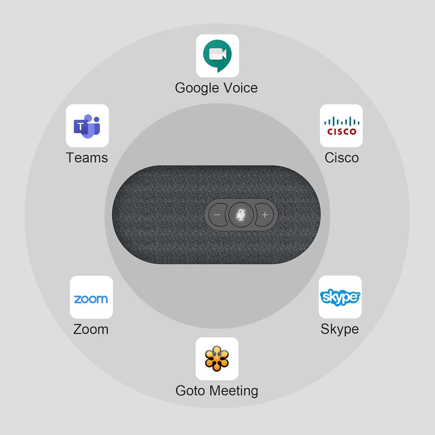 Altavoz USB RayBit POD6 para Conferencias 360° Reducción Ruido