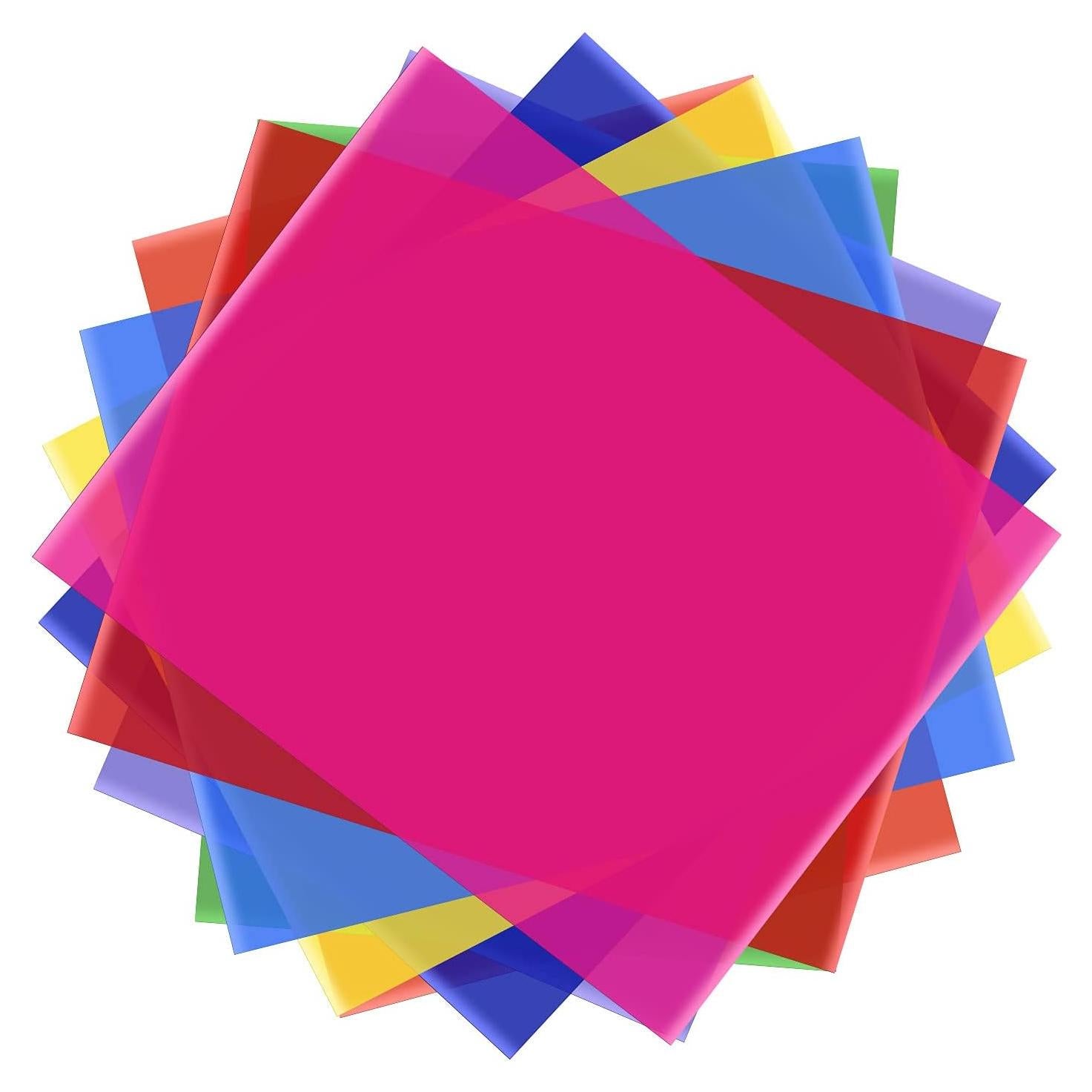 Juego de 8 Filtros de Gel Transparentes Namolit 50x40cm