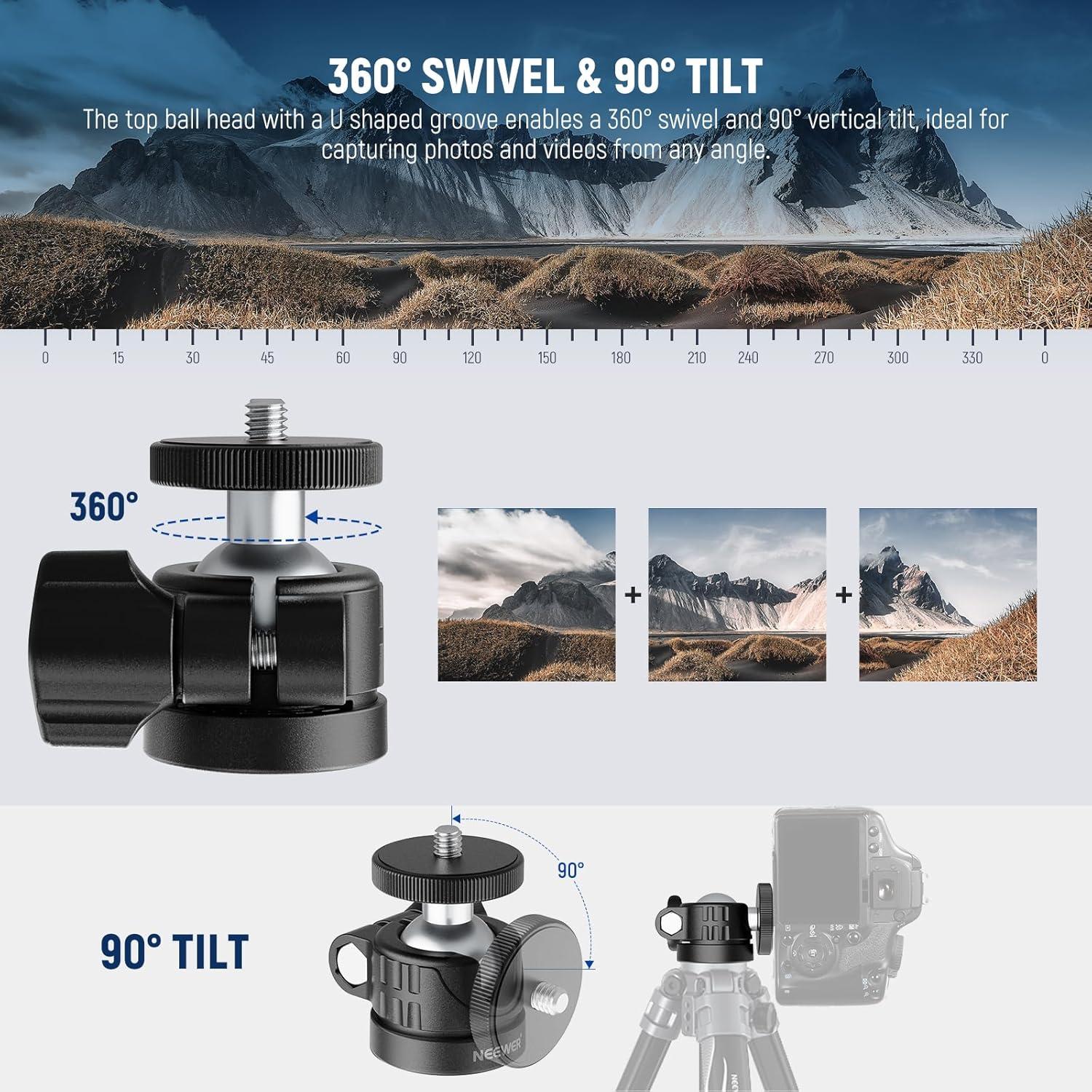 Brazo Mágico Ajustable NEEWER 25cm con Super Clamp 2kg