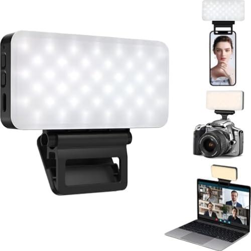 Luz LED de selfie Marmae recargable 3000mAh 3 modos