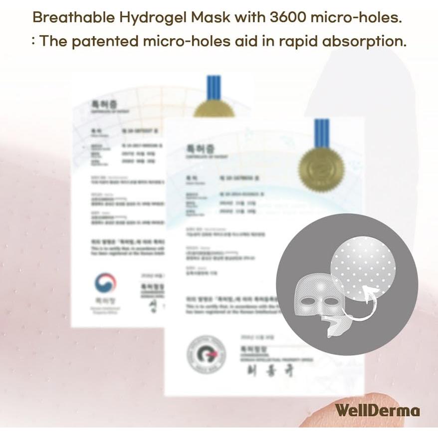 Mascarilla Hidrogel de Colágeno Wellderma 25g x 8 Hojas