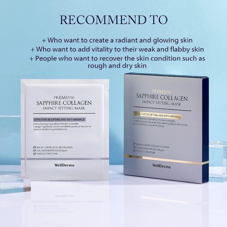 Mascarilla Hidrogel de Colágeno Wellderma 25g x 8 Hojas