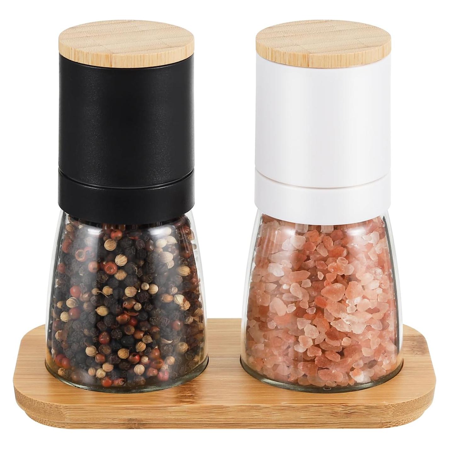 Molinillo de Sal y Pimienta VUCCHINI - 14 cm - Bambú y Cerámica