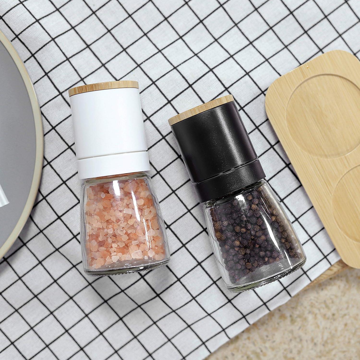 Molinillo de Sal y Pimienta VUCCHINI - 14 cm - Bambú y Cerámica