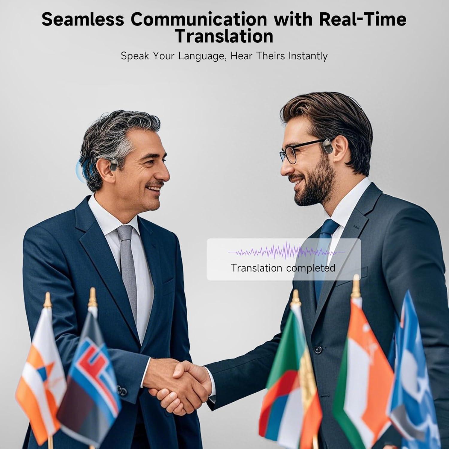 Auriculares Traductores Yonblow JM16 50H Bluetooth Negro