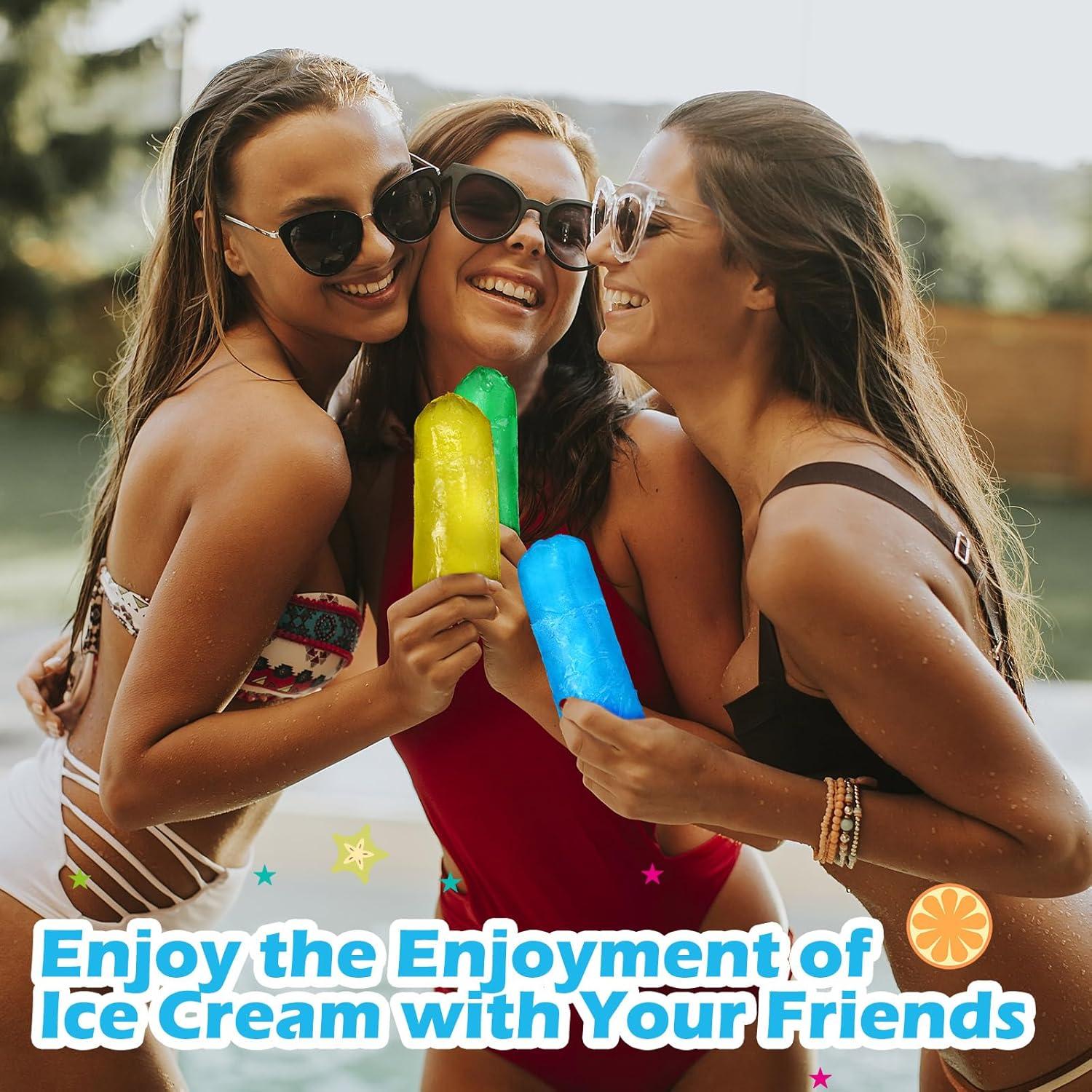 Hoolerry 600 Bolsas Desechables para Helados con Embudo Silicona 5x20cm