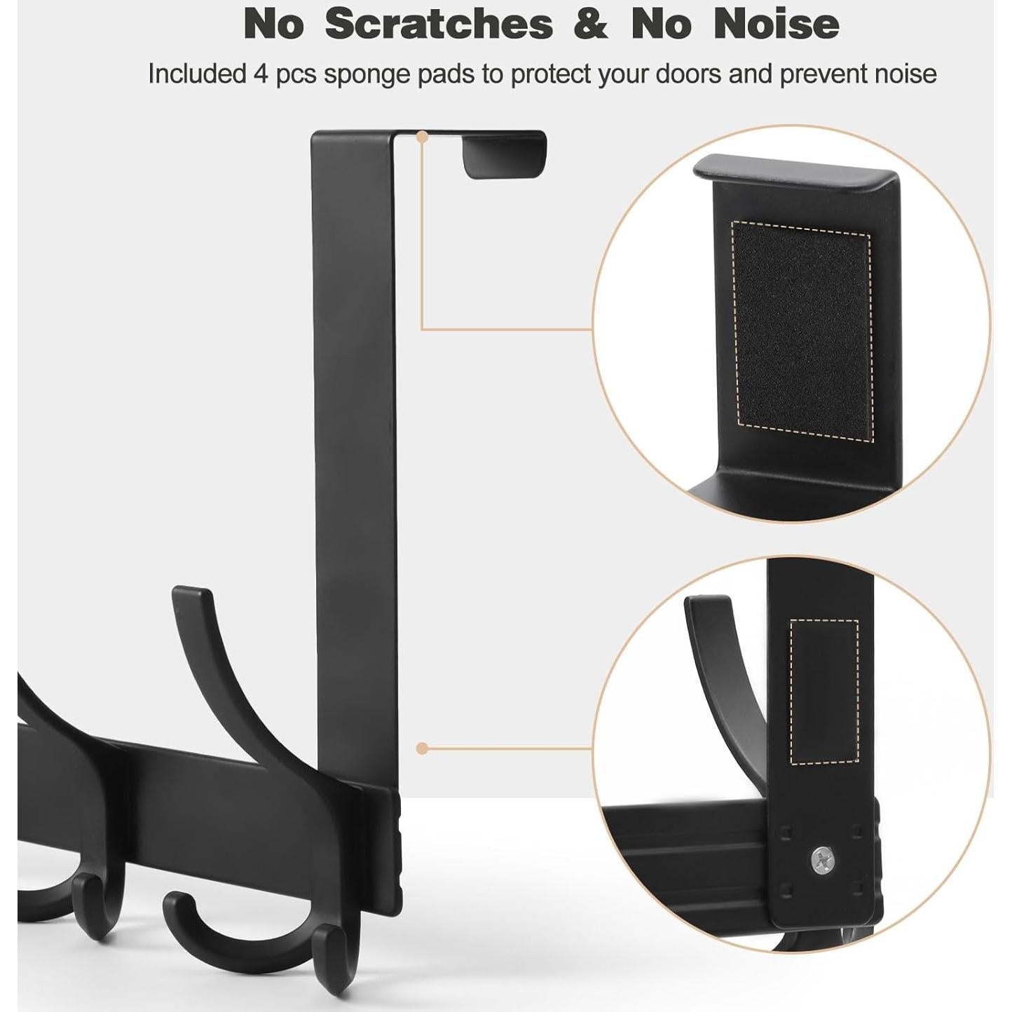 Ganchos sobre puerta Optish TRI-1P para toallas y abrigos