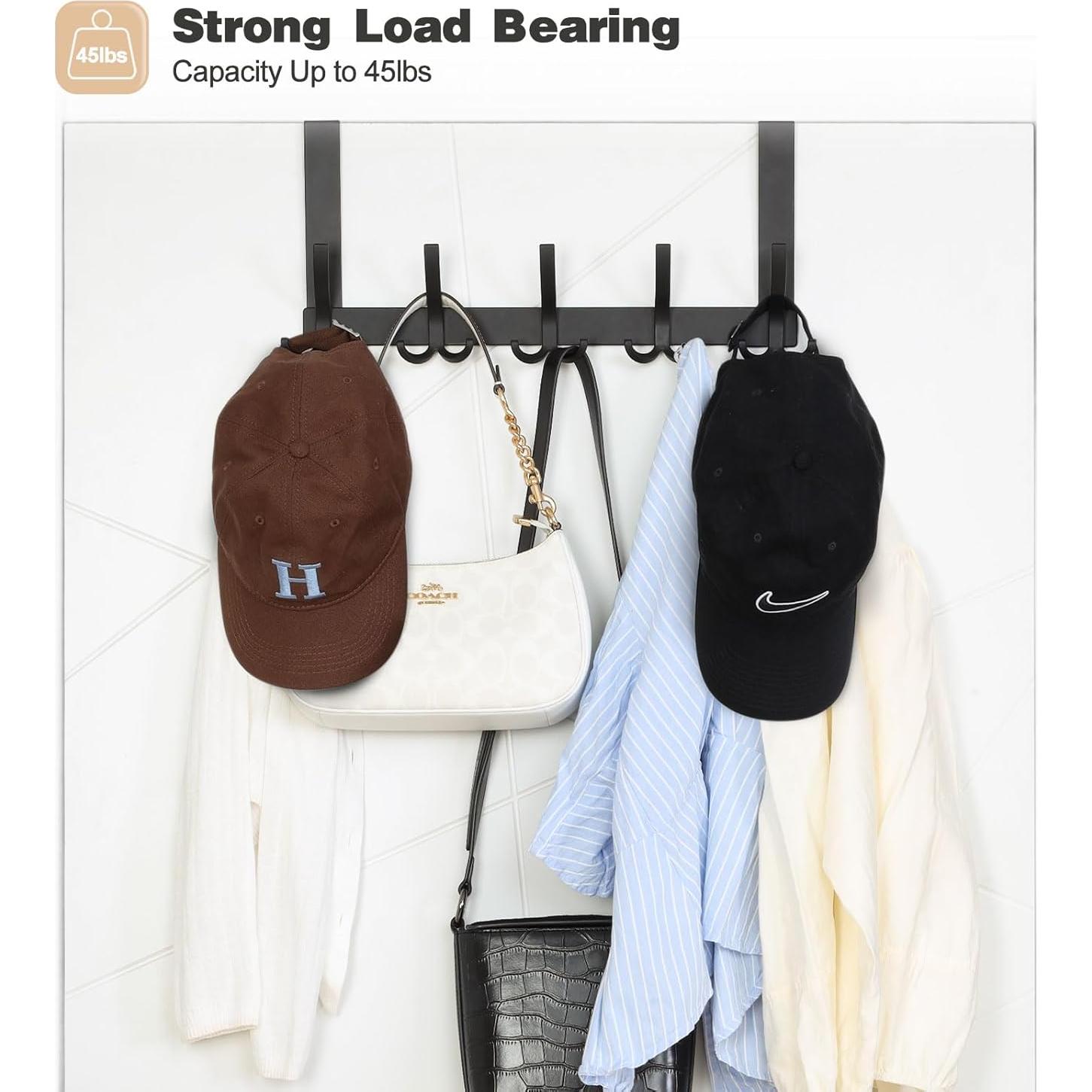 Ganchos sobre puerta Optish TRI-1P para toallas y abrigos