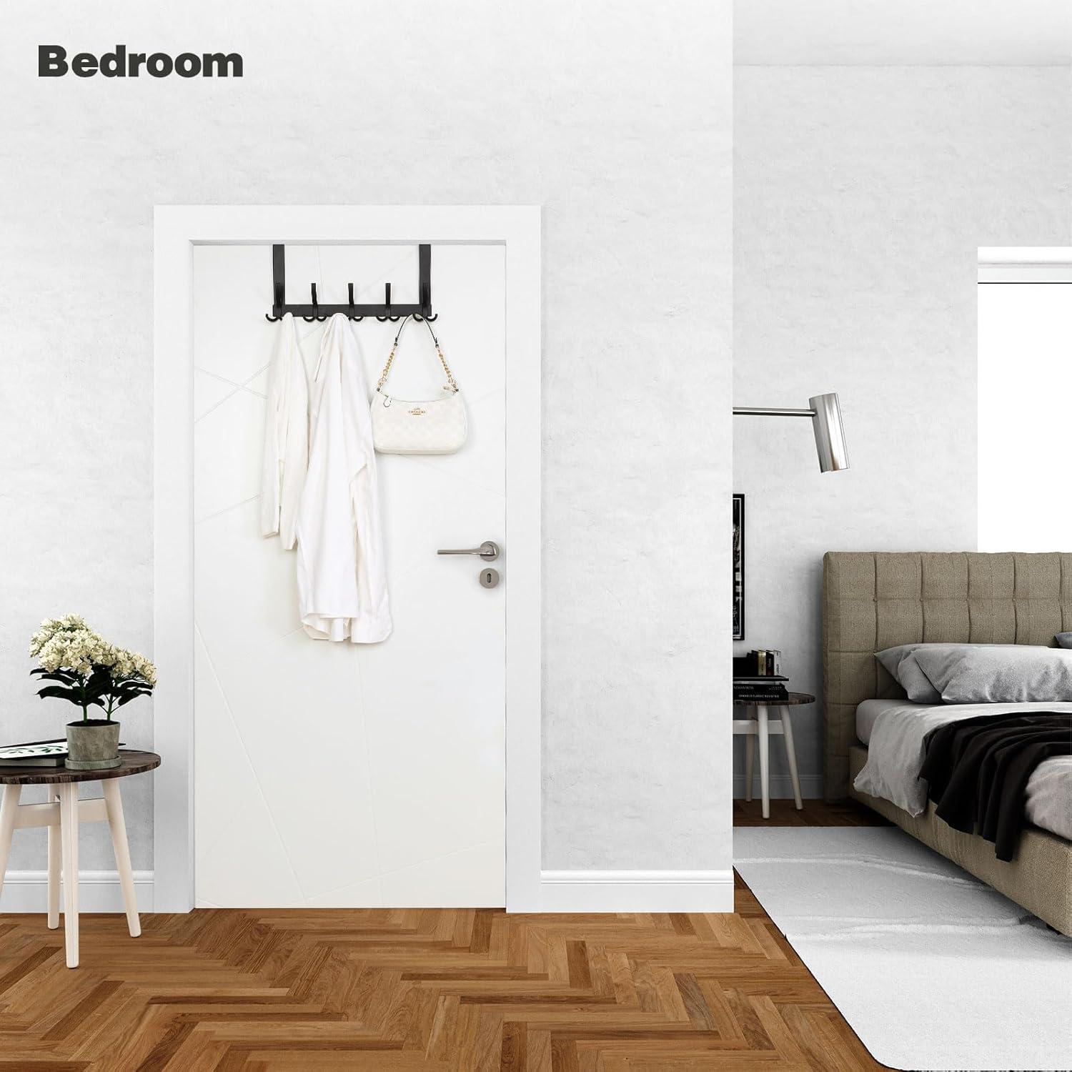 Ganchos sobre puerta Optish TRI-1P para toallas y abrigos