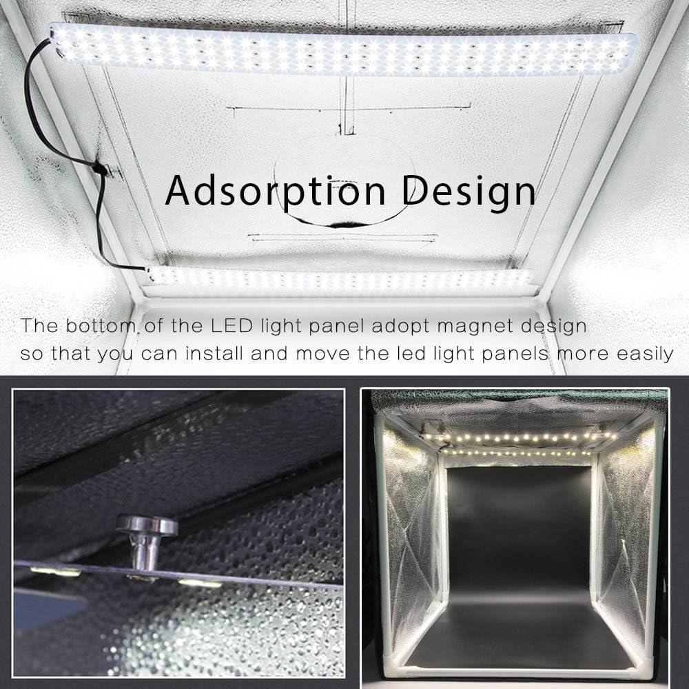 Caja de Luz LED Reflex Camera 50x50cm con 72 Perlas 5500K