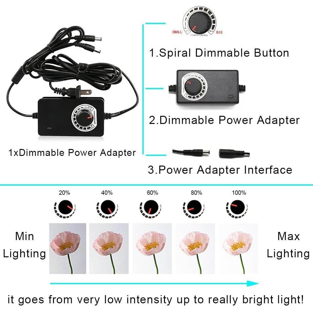 Caja de Luz LED Reflex Camera 50x50cm con 72 Perlas 5500K