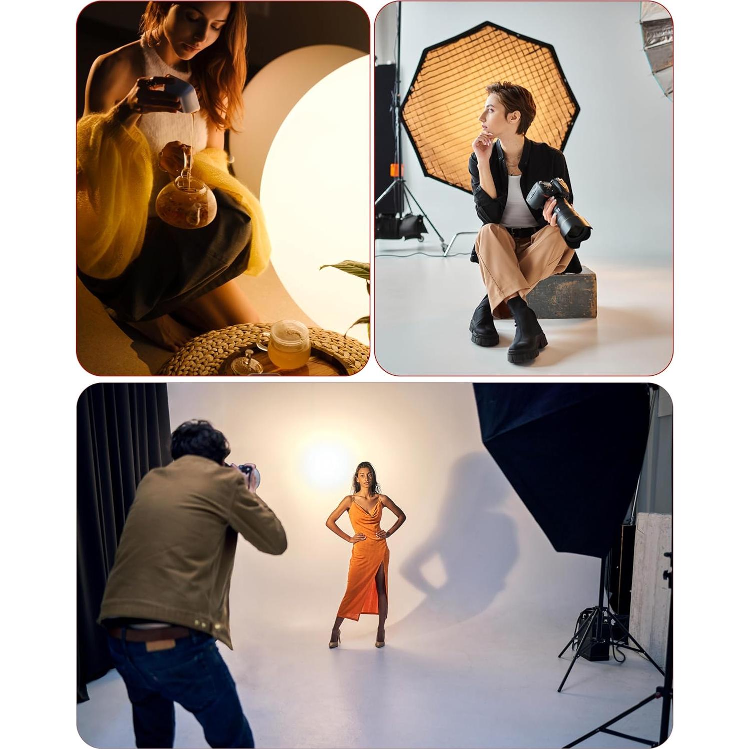 Luz LED de Estudio 80W Reflex Camera - Iluminación Continua 3200-5600K