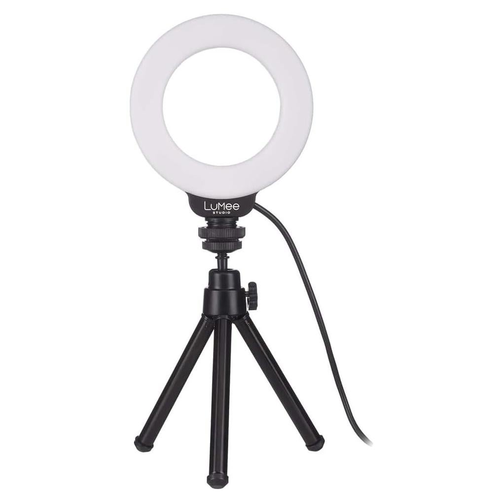 Luz de Anillo LuMee Studio 4" con Soporte y Clip - Negro
