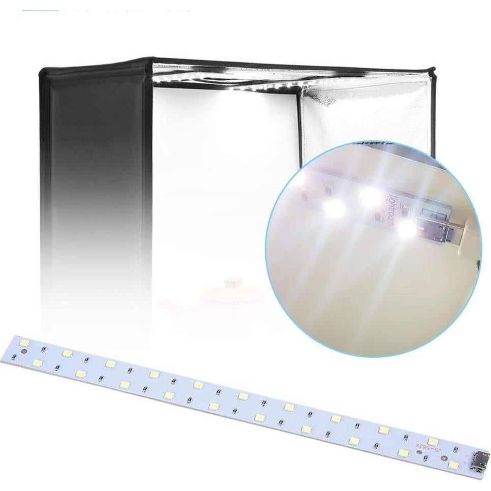 Caja de Luz LED Portátil 20cm Genérico USB para Fotografía