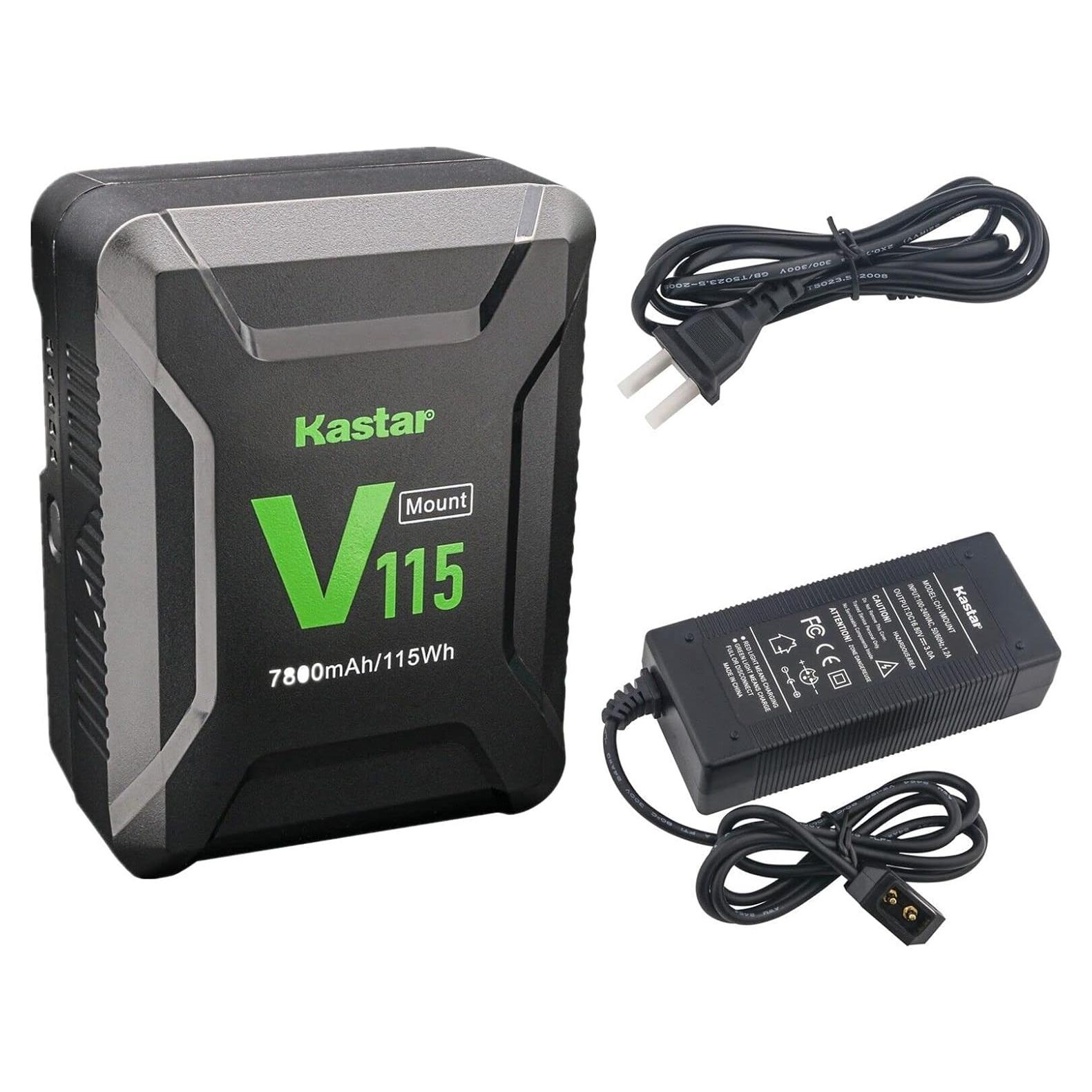Cargador y Batería Kastar V-Mount 7800mAh para Iluminación