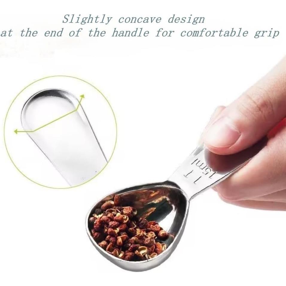 Cucharón Medidor de Café CoaGu 15ml Acero Inoxidable Compacto