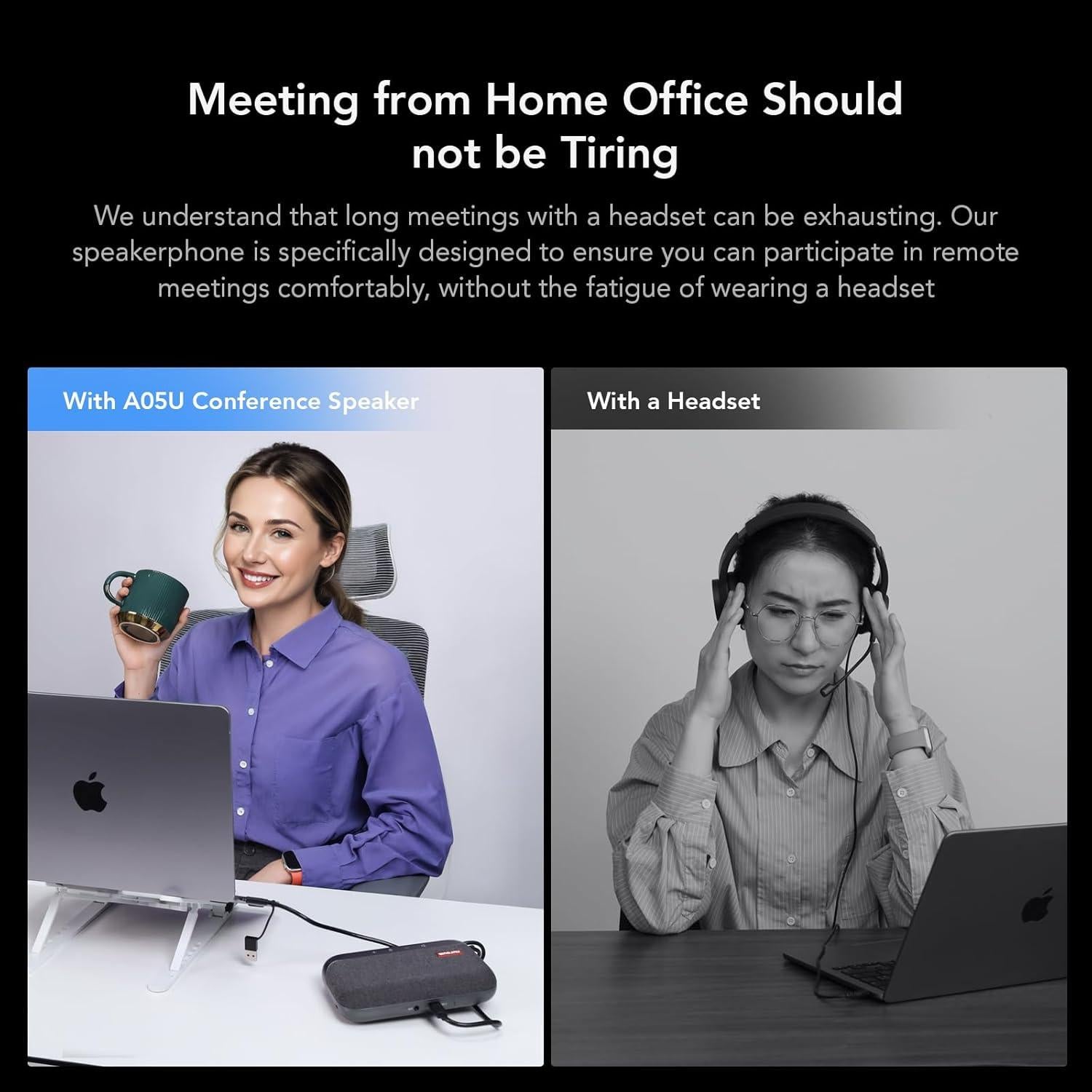 Altavoz y Micrófono USB Nuroum A05U 360° Cancelación Ruido