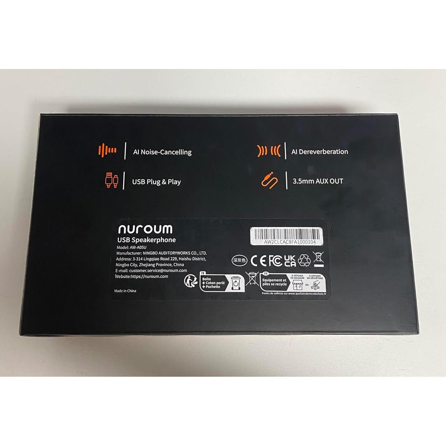 Altavoz y Micrófono USB Nuroum A05U 360° Cancelación Ruido