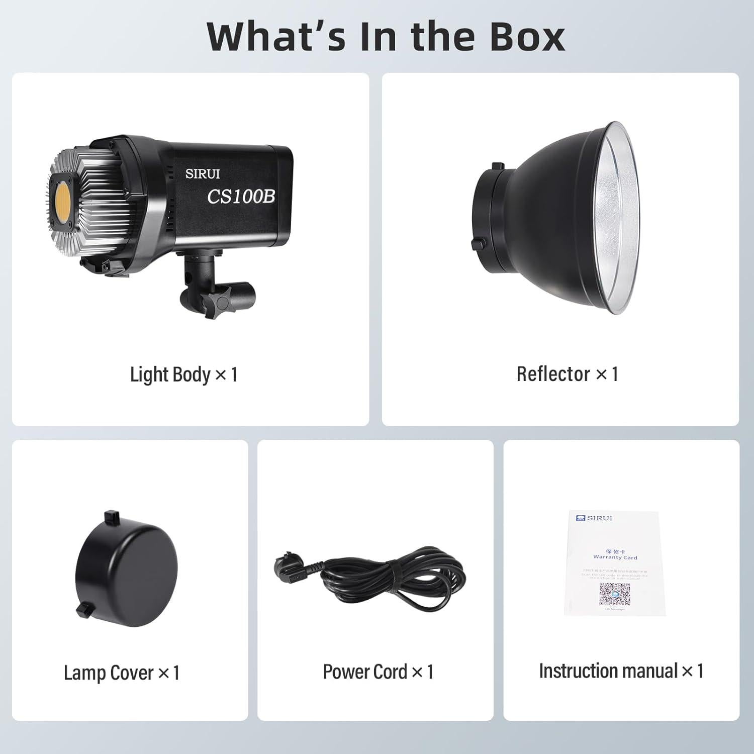 Luz LED Bi Color SIRUI CS100B 100W 2700K-6500K 12 Efectos