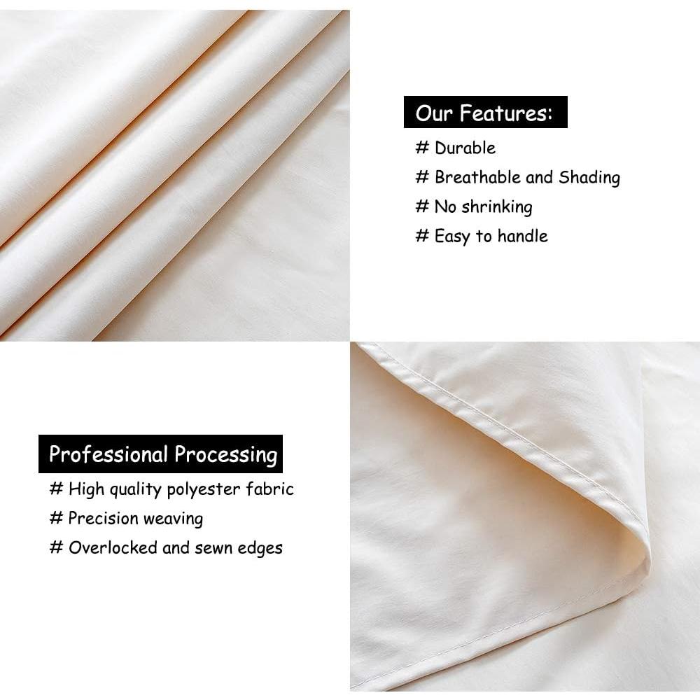 Cortinas de Fondo B-COOL Marfil 4 Pcs 1.5m x 2.4m para Bodas