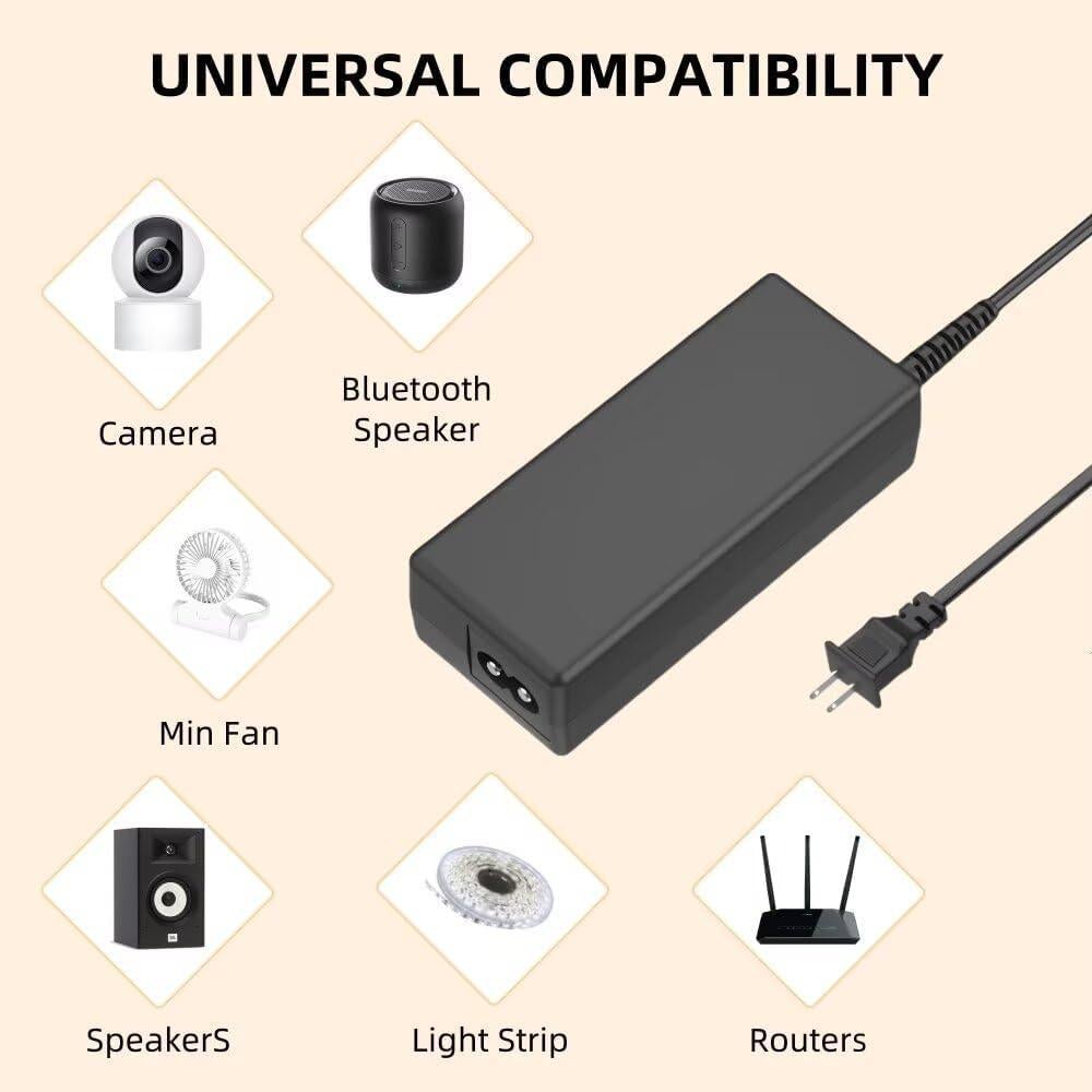 Adaptador de Corriente 15V 4A GVM DC-625-1530 para Luz LED