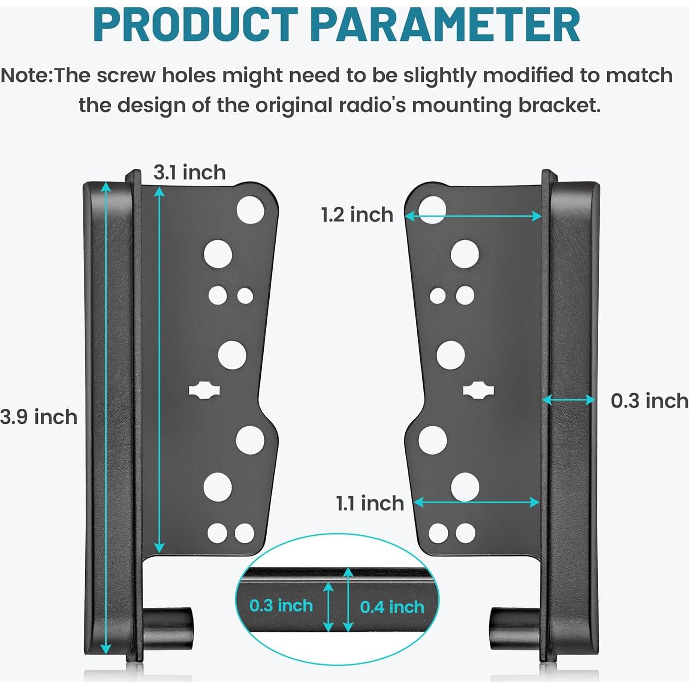 Kit Instalación Radio Double DIN NuIth para Toyota 2000-2016
