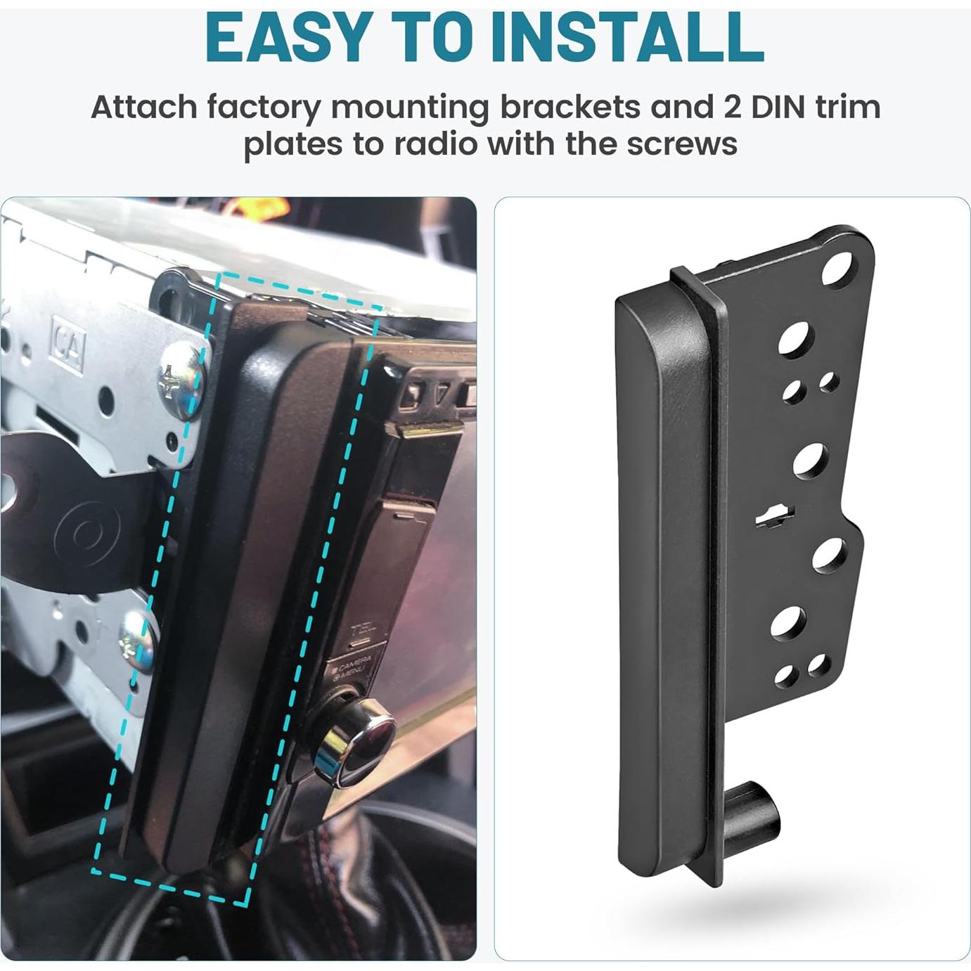 Kit Instalación Radio Double DIN NuIth para Toyota 2000-2016