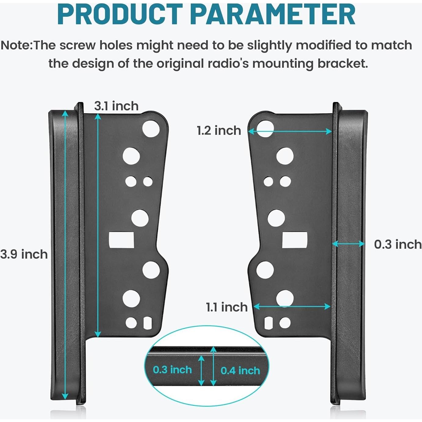 Kit de instalación radio doble DIN NuIth para Toyota 1997-2009
