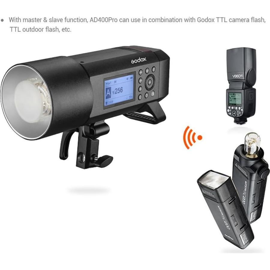 Flash Estudio Godox AD400 Pro 400W TTL para Canon Sony Nikon