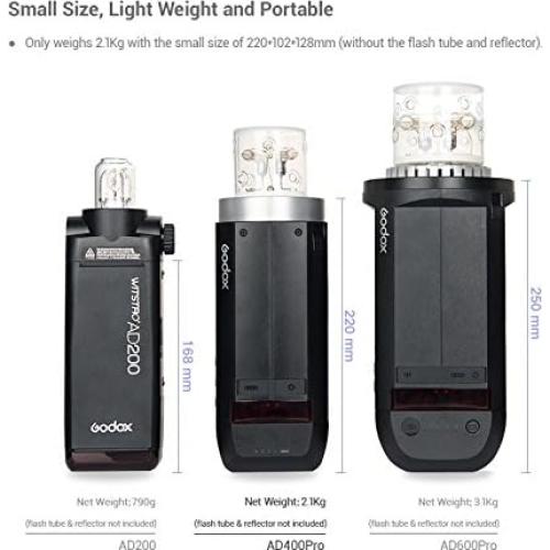 Flash Estudio Godox AD400 Pro 400W TTL para Canon Sony Nikon