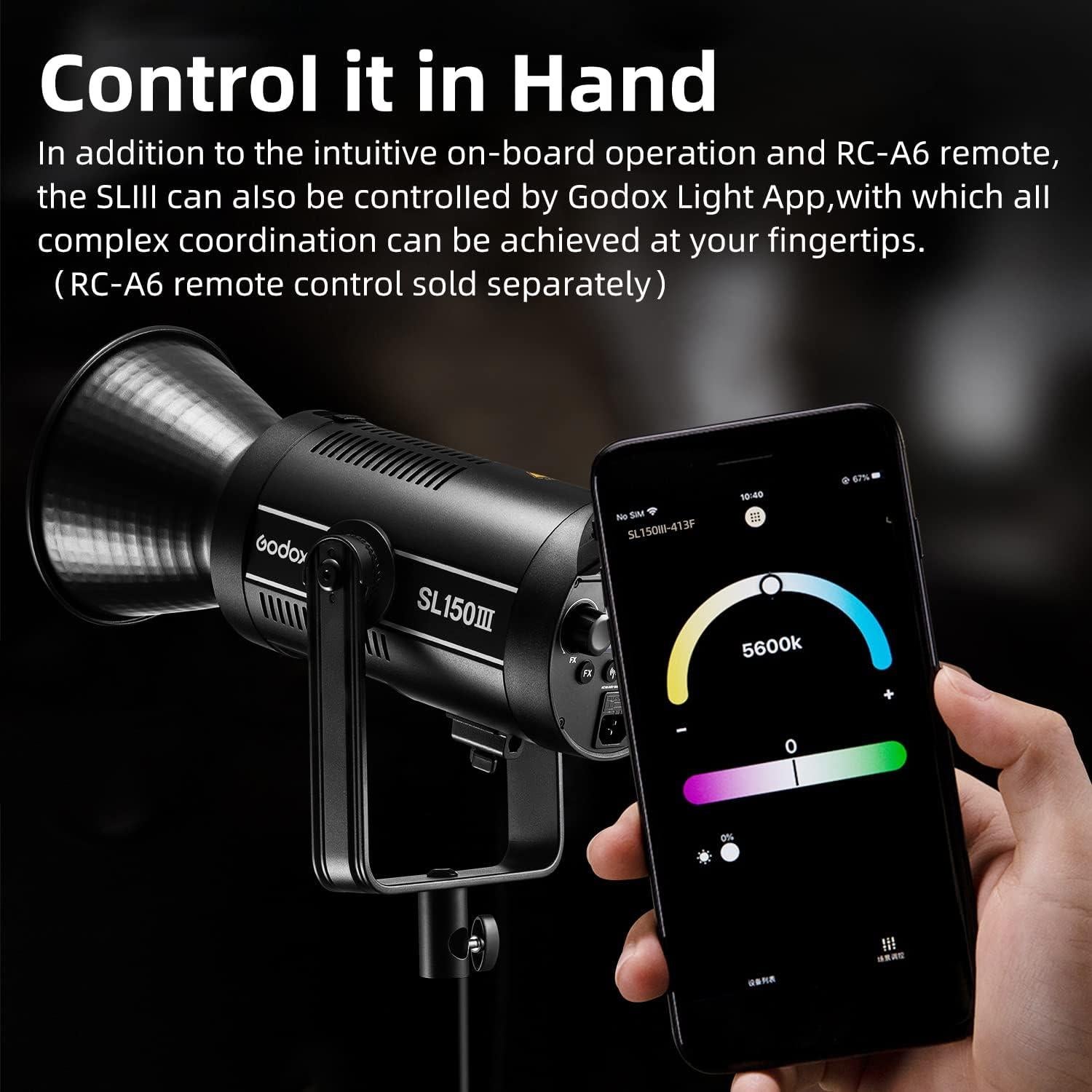 Godox SL150III 160W Luz LED de Estudio con Montura Bowens