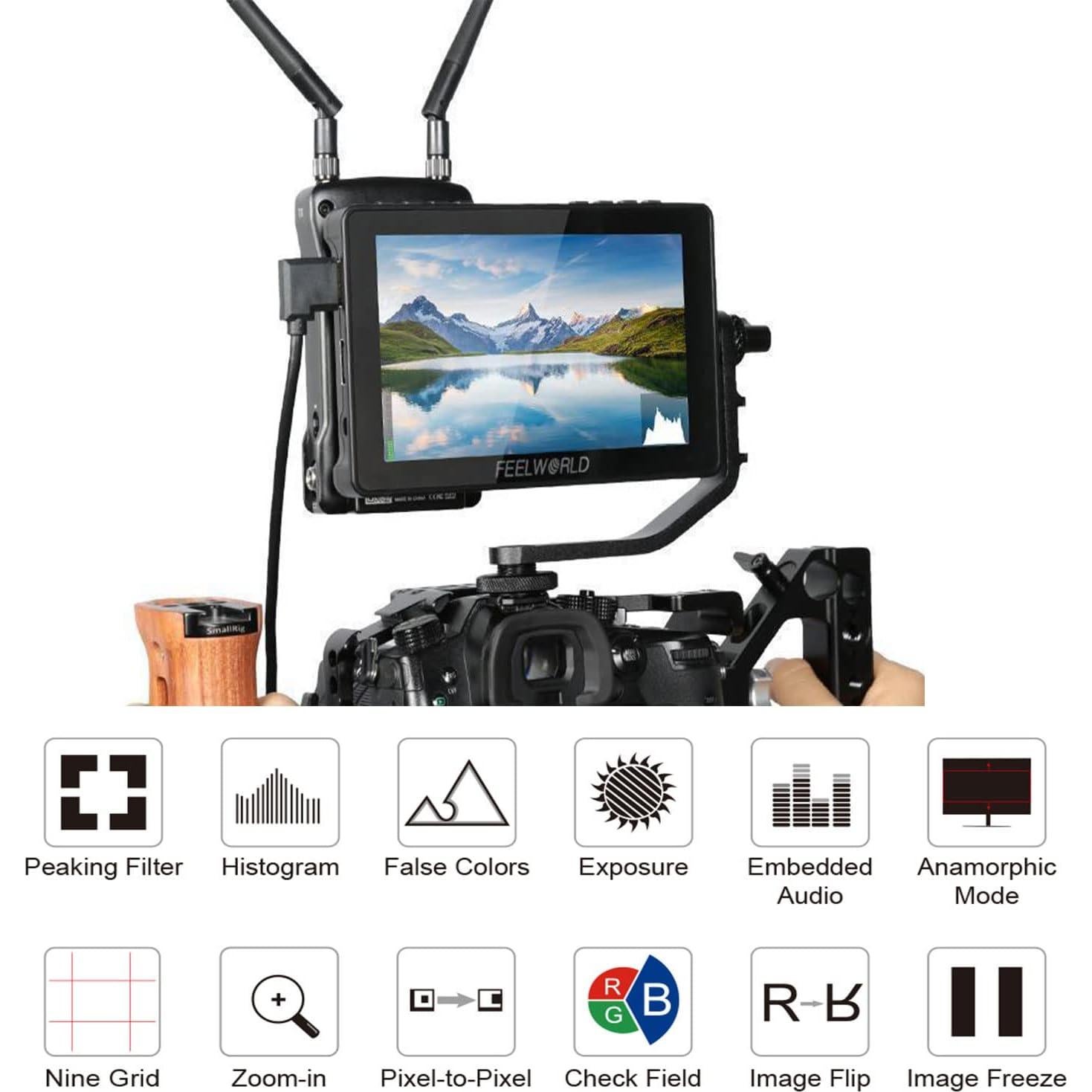 Monitor de Campo Feelworld F5 Pro V4 6" FHD 1920x1152 IPS